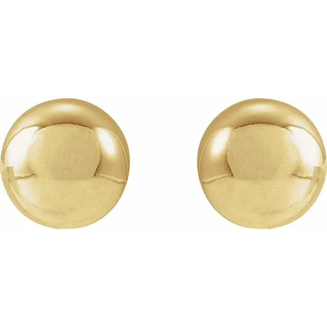 14K Ball Stud Earrings