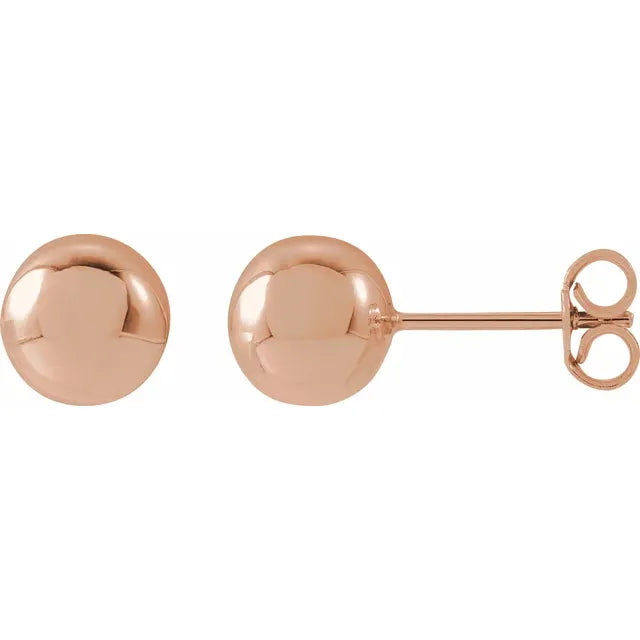 14K Ball Stud Earrings