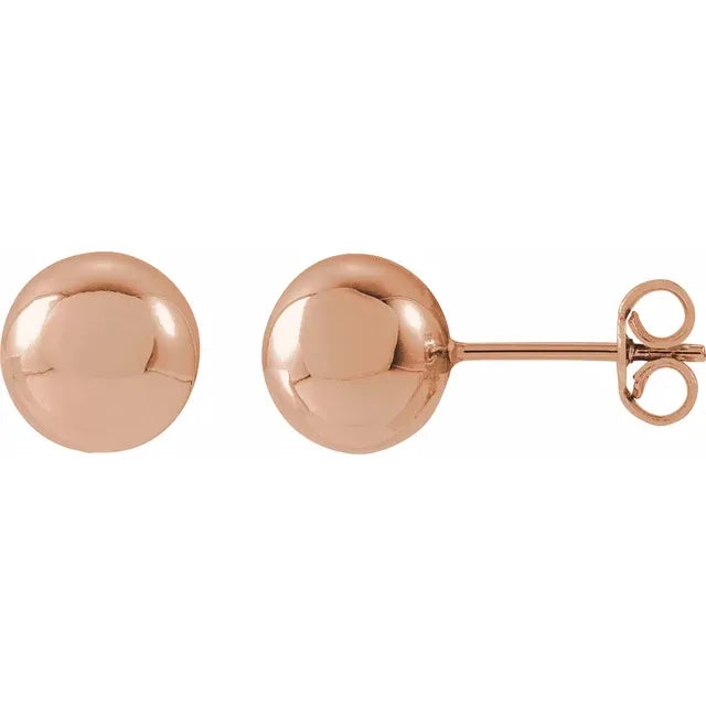 14K Ball Stud Earrings