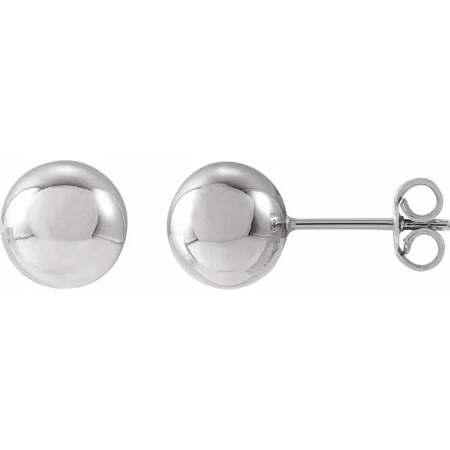 14K Ball Stud Earrings