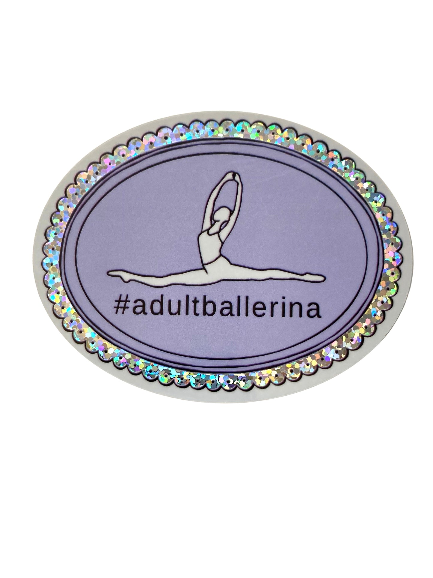 Adult Ballerina Sticker, 3" x 2.3"