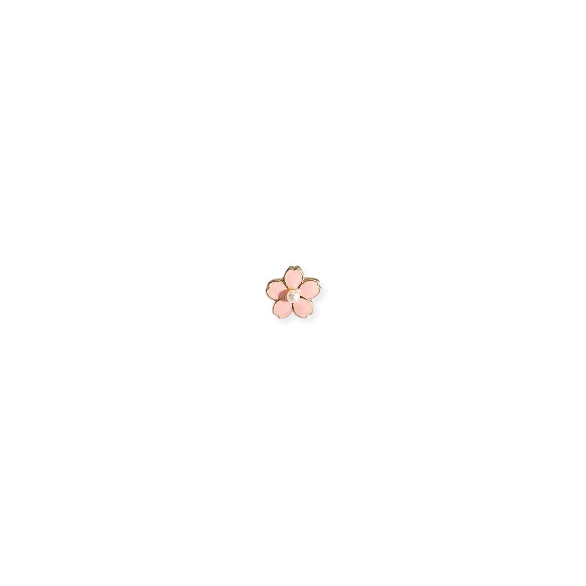 Vintage Floral Pink Flower Post Earrings
