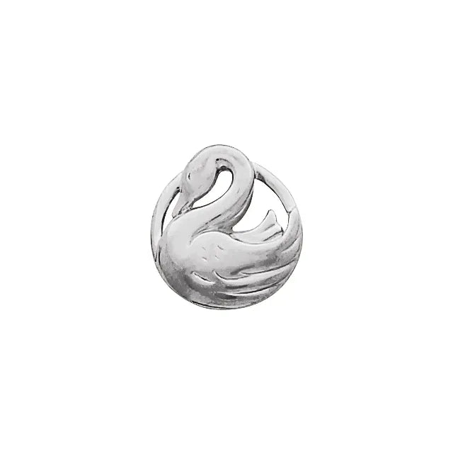 14k Swan Pendant
