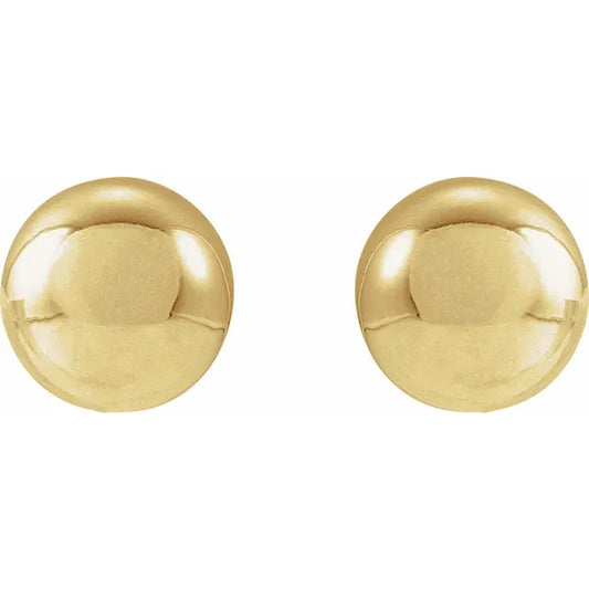14K Ball Stud Earrings