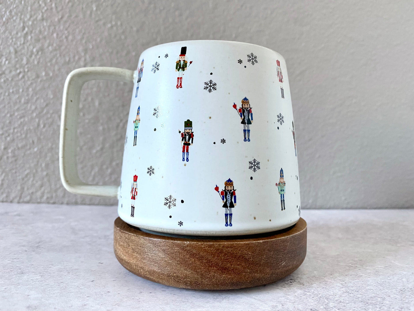 Nutcracker Stoneware Mug with Coaster