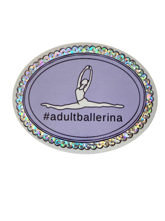 Adult Ballerina Sticker, 3" x 2.3"