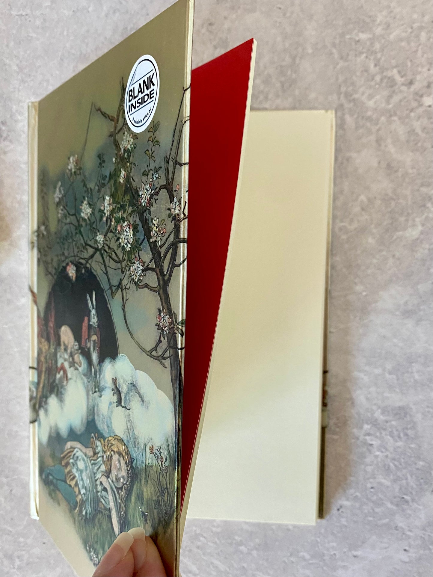 British Library: Alice Asleep, from Alice's Adventures in Wonderland (Foiled Blank Journal) - Sale