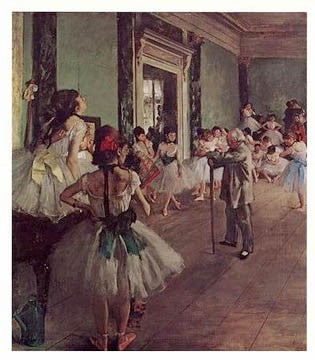 Edgar Degas 1834 1917 -  The Ballet Class (La Classe de Danse) - Poster