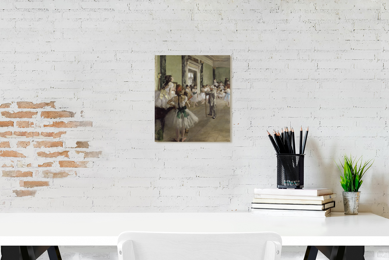 Edgar Degas 1834 1917 - The Ballet Class [La Classe de Danse] (1873-1876) Stretched Canvas Print