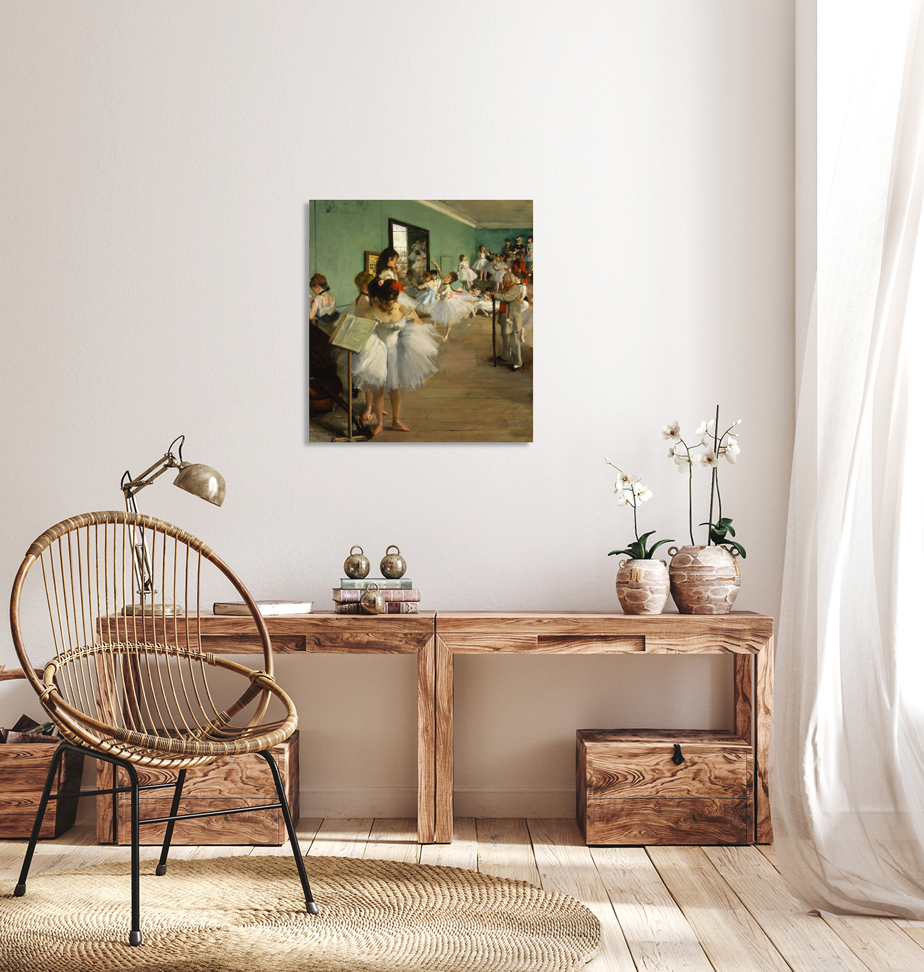 Edgar Degas 1834 1917 - The Dance Class (1874) - Stretched Canvas Print