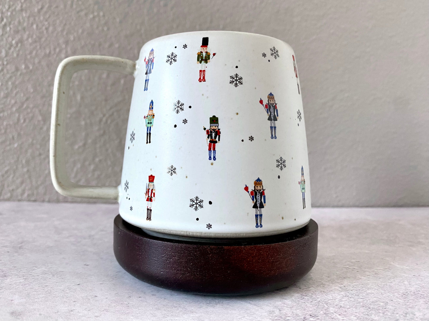 Nutcracker Stoneware Mug with Coaster