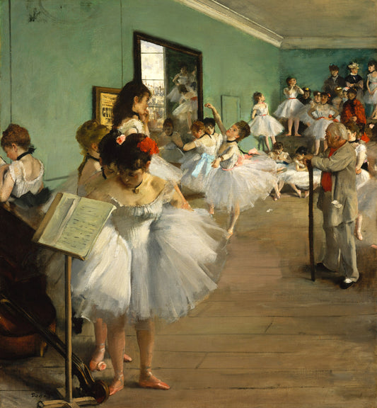 Edgar Degas 1834 1917 - The Dance Class (1874) - Stretched Canvas Print